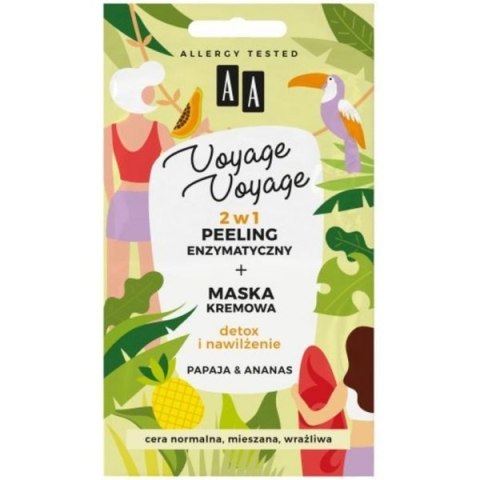 AA Voyage Voyage 2w1 peeling+maska kremowa papaja ananas