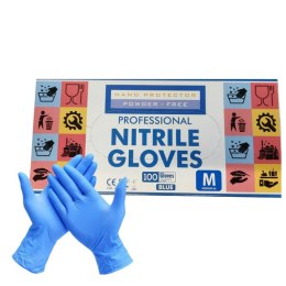 Rękawice nitrylowe niebieskie M Smartnail 100szt