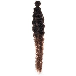 Syntetyczne pasemka do wplatania Afroloki - brązowy kolor, długość 60 cm