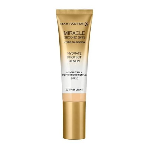 Max Factor 02 Fair Light Miracle Second Skin SPF20 Podkład 30ml (W) (P2)