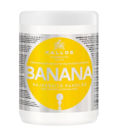 Kallos Cosmetics Banana Maska do włosów 1000ml (W) (P2)