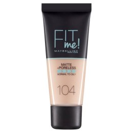 Maybelline 104 Soft Ivory Matte + Poreless Fit Me! Podkład 30ml (W) (P2)