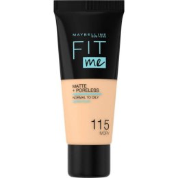 Maybelline 115 Ivory Matte + Poreless Fit Me! Podkład 30ml (W) (P2)