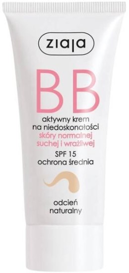 Ziaja Natural Normal and Dry Skin BB Cream SPF15 Krem BB 50ml (W) (P2)