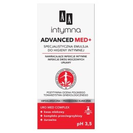 AA Intymna Advanced Med+ specjalistyczna emulsja do higieny intymnej pH 3.5 300ml (P1)