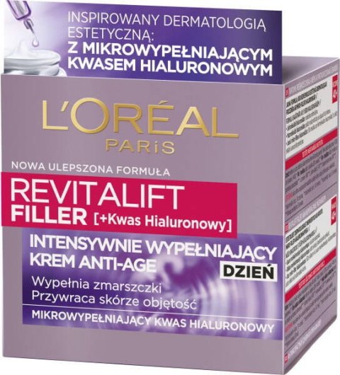 L'Oreal Paris Revitalift Filler [HA] krem do twarzy z kwasem hialuronowym na dzień 50ml (P1)