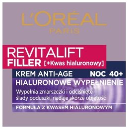 L'Oreal Paris Revitalift Filler [HA] krem do twarzy z kwasem hialuronowym na noc 50ml (P1)