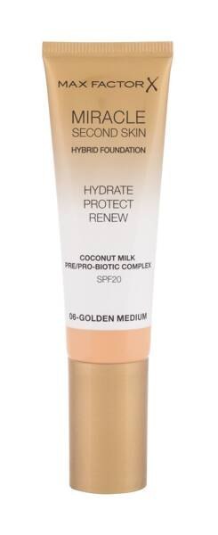 Max Factor 06 Golden Medium Miracle Second Skin SPF20 Podkład 30ml (W) (P2)