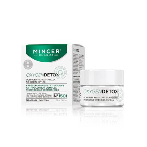 Mincer Pharma Oxygen Detox ochronny krem-tarcza na dzień SPF20 No.1501 50ml (P1)