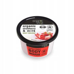 Organic Shop Organic Strawberry Milk Body Mousse mus do ciała o zapachu truskawkowego jogurtu 250ml (P1)