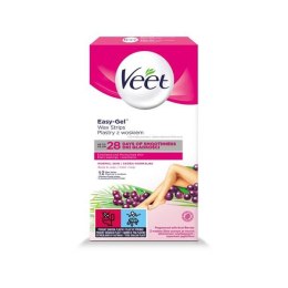 Veet Veet plastry wosk do depilacji ciała skóra normalna 12 szt (P1)