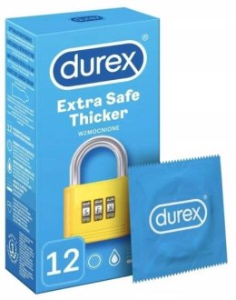 Durex Durex prezerwatywy Extra Safe 12 szt grubsze nawilżane (P1)