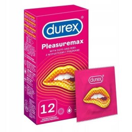 Durex Durex prezerwatywy Pleasuremax 12 szt z wypustkami prążkami (P1)