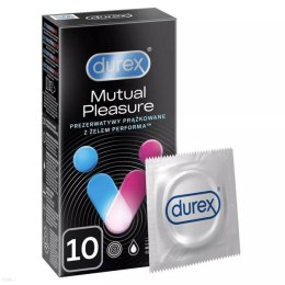 Durex Mutual Pleasure prezerwatywy z wypustkami 10 szt prążki opóźniające wytrysk (P1)
