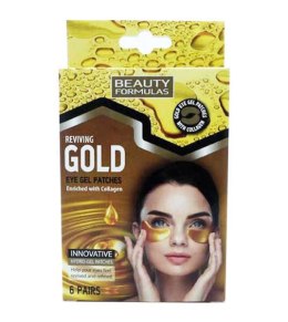 Beauty Formulas Gold Eye Gel Patches złote żelowe płatki pod oczy 6 par (P1)