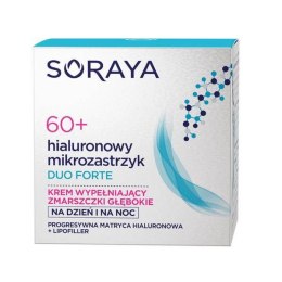 Soraya Hialuronowy Mikrozastrzyk Duo Forte 60+ krem wypełniający zmarszczki głębokie na dzień i na noc 50ml (P1)