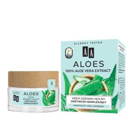AA Aloes 100% Aloe Vera Extract krem dzienno-nocny odżywczo-nawilżający 50ml (P1)