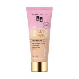 AA My Beauty Power rozświetlający podkład 02 Nude 30ml (P1)