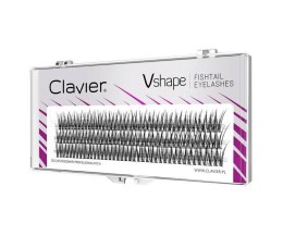 Clavier Vshape Fishtail Eyelashes kępki rzęs 10mm (P1)
