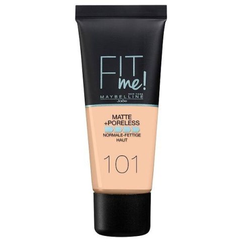 Maybelline Fit Me Matte Poreless Foundation matujący podkład do twarzy 101 True Ivory 30ml (P1)