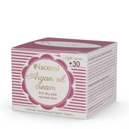 Nacomi krem arganowy z kawasem hialuronowym 30+ na noc Argan Oil Cream 50ml (W) (P1)