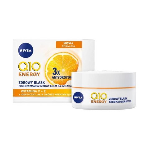 Nivea Q10 Plus C Odmłodzona + Pełna Energii Cera przeciwzmarszczkowy krem na dzień SPF15 50ml (P1)