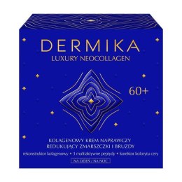 Dermika Luxury Neocollagen 60+ kolagenowy krem naprawczy do redukcji zmarszczek i bruzd na dzień i na noc 50ml (P1)