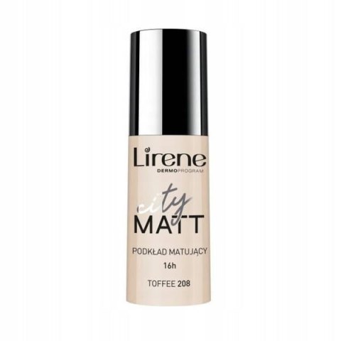 Lirene City Matt podkład matujący do twarzy 208 Toffee 30ml (P1)