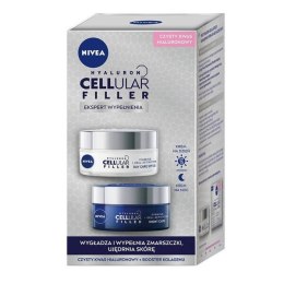 Nivea Zestaw Cellular Filler przeciwzmarszczkowy krem na dzień 50ml + przeciwzmarszczkowy krem na noc 50ml (P1)