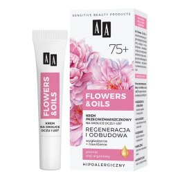 AA Flowers and Oils 75+ regenerujący krem przeciwzmarszczkowy na okolice oczu i ust 15ml (P1)