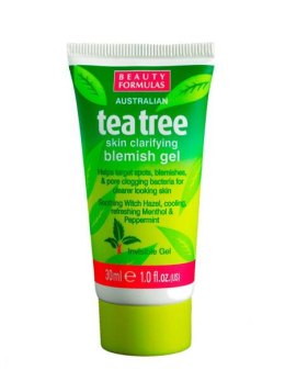 BEAUTY FORMULAS Tea Tree Skin Clarifying Blemish Gel punktowa kuracja na pryszcze 30ml (P1)