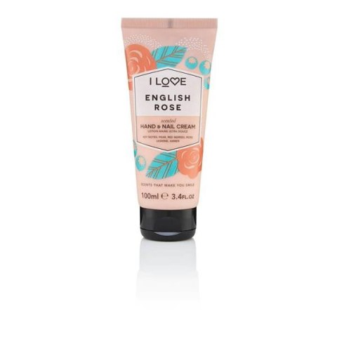 I Love Scented Hand Nail Cream nawilżający krem do dłoni i paznokci English Rose 100ml (P1)