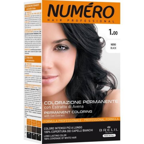 NUMERO Permanent Coloring farba do włosów 1 Black 140ml (P1)