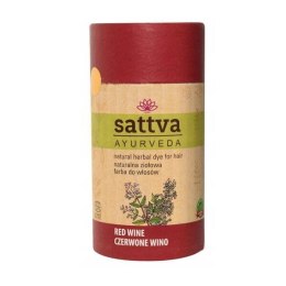 Sattva Natural Herbal Dye for Hair naturalna ziołowa farba do włosów Red Wine 150g (P1)