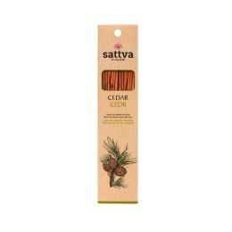 Sattva Natural Indian Incense naturalne indyjskie kadzidełko Cedr 15szt (P1)