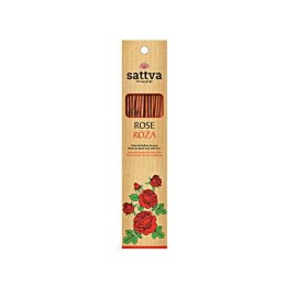 Sattva Natural Indian Incense naturalne indyjskie kadzidełko Róża 15szt (P1)
