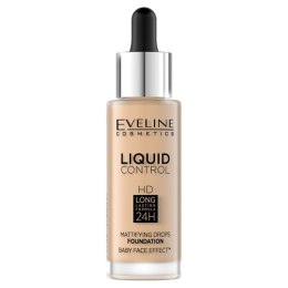 EVELINE Liquid Control HD Mattifying Drops Foundation matujący podkład do twarzy 011 Natural 32ml (P1)