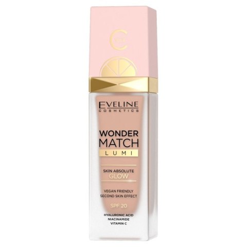 EVELINE Wonder Match Lumi podkład rozświetlający SPF20 20 Nude Warm 30ml (P1)