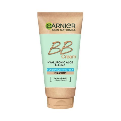 GARNIER Hyaluronic Aloe All-In-1 BB Cream nawilżający krem BB do skóry mieszanej i tłustej Śniady 50ml (P1)