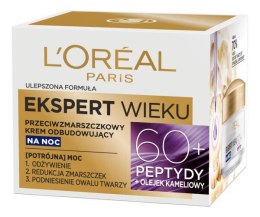 L'OREAL Age Specialist Ekspert Wieku 60+ przeciwzmarszczkowy krem odbudowujący na noc 50ml (P1)