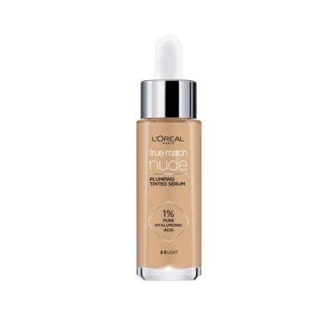 L'OREAL True Match Serum Nude Plumping Tinted Serum serum w podkładzie 2-3 Light 30ml (P1)