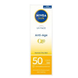 NIVEA Sun UV Face Anti-Age Q10 przeciwzmarszczkowy krem przeciwsłoneczny do twarzy SPF50 50ml (P1)