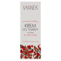 VIANEK Przeciwzmarszczkowy krem do twarzy na dzień do cery tłustej 50ml (P1)