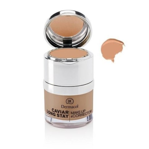 DERMACOL Caviar Long Stay Make-Up Corrector podkład z korektorem do twarzy 4 Tan 30ml (P1)