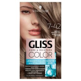 GLISS Color Care Moisture farba do włosów trwała 7-42 Beżowy Nude Blond (P1)