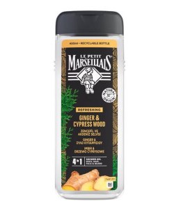 LE PETIT MARSEILLAIS Żel pod prysznic 3w1 ImbirCyprys 400ml (P1)