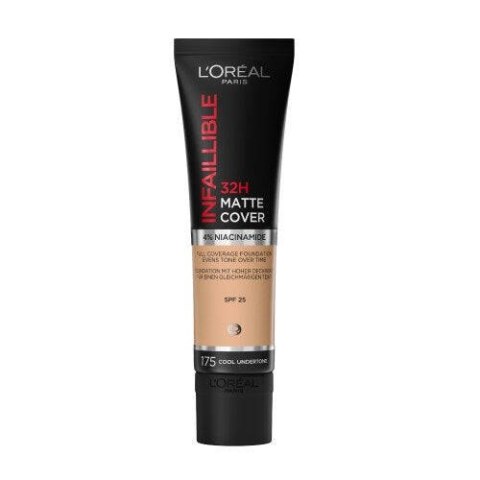 L'OREAL Infallible 32H Matte Cover Foundation długotrwały podkład matujący 175 Cool Undertone/Sand 30ml (P1)