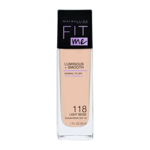 MAYBELLINE Fit Me Luminous + Smooth Foundation podkład do twarzy 118 Light Beige 30ml (P1)