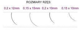 Syis - rzęsy J 0,15 x 15 mm 0,25 g