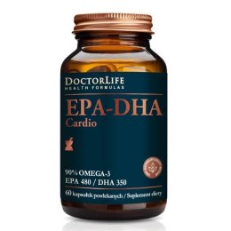 Doctor Life EPA-DHA Cardio 90% Omega-3 EPA 480/ DHA 350 suplement diety 60 kapsułek (P1)
